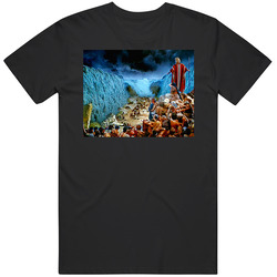 Parting Red Sea During Exodus The Ten Commandments 1956 Movie Black MENS SIZE LARGE T Shirt