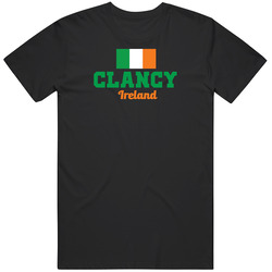 Clancy Ireland Flag Custom Irish Last Name St Patricks Day Black MENS SIZE LARGE T Shirt Clancy Ireland Flag Custom Irish Last Name St Patricks Day Black MENS SIZE LARGE T Shirt