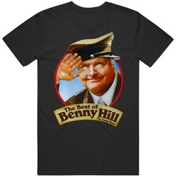 The Benny Hill Show British Tv Black MENS SIZE LARGE T Shirt