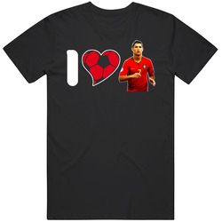 I Heart Cristiano Ronaldo Portugal World Cup Black MENS SIZE LARGE T Shirt I Heart Cristiano Ronaldo Portugal World Cup Black MENS SIZE LARGE T Shirt