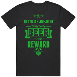 Brazilian Jiu-jitsu My Hobby Beer Reward Funny Sports Drinking Black MENS SIZE LARGE T Shirt Brazilian Jiu-jitsu My Hobby Beer Reward Funny Sports Drinking Black MENS SIZE LARGE T Shirt