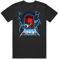 Domo Kun Guitar Hero Black MENS SIZE LARGE T Shirt Domo Kun Guitar Hero Black MENS SIZE LARGE T Shirt