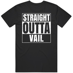 Straight Outta Vail Colorado City Compton Parody Grunge Black MENS SIZE LARGE T Shirt Straight Outta Vail Colorado City Compton Parody Grunge Black MENS SIZE LARGE T Shirt