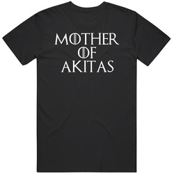 Mother Of Akitas Game Of Thrones Black MENS SIZE LARGE T Shirt