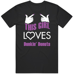 This Girl Loves Dunkin And Donuts Funny Food Black MENS SIZE LARGE T Shirt This Girl Loves Dunkin And Donuts Funny Food Black MENS SIZE LARGE T Shirt