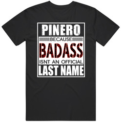 Pinero Because Badass Official Last Name Funny Black MENS SIZE LARGE T Shirt Pinero Because Badass Official Last Name Funny Black MENS SIZE LARGE T Shirt