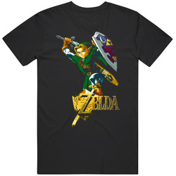 Zelda Link Video Game Classic Black MENS SIZE LARGE T Shirt Zelda Link Video Game Classic Black MENS SIZE LARGE T Shirt