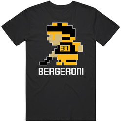 Patrice Bergeron # 37 Tecmo Boston Hockey Athlete Fan Black MENS SIZE LARGE T Shirt Patrice Bergeron # 37 Tecmo Boston Hockey Athlete Fan Black MENS SIZE LARGE T Shirt