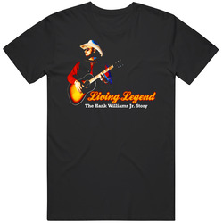 Living Legend Hank Williams Jr Story Movie Black MENS SIZE LARGE T Shirt