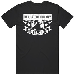 Daryl Hall And John Oates For President Rock And Roll Hall Of Fame Black MENS SIZE LARGE T Shirt Daryl Hall And John Oates For President Rock And Roll Hall Of Fame Black MENS SIZE LARGE T Shirt