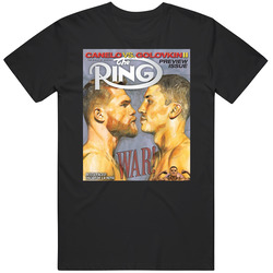 The Ring Canelo Alvarez Vs Gennady Golovkin Ggg Boxing Magazine Black MENS SIZE LARGE T Shirt The Ring Canelo Alvarez Vs Gennady Golovkin Ggg Boxing Magazine Black MENS SIZE LARGE T Shirt