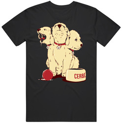 Cerberus Video Game Boss Puppy Parody Black MENS SIZE LARGE T Shirt Cerberus Video Game Boss Puppy Parody Black MENS SIZE LARGE T Shirt