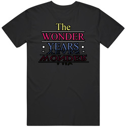 The Wonder Years Vintage Logo Fred Savage Black MENS SIZE LARGE T Shirt
