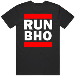 Run Bho India Funny Graphic Patriotic Parody Black Black MENS SIZE LARGE T Shirt Run Bho India Funny Graphic Patriotic Parody Black Black MENS SIZE LARGE T Shirt