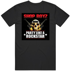 Party Like A Rockstar Shop Boyz One Hit Wonders Single Cover Distressed Look Fan Black MENS SIZE LARGE T Shirt Party Like A Rockstar Shop Boyz One Hit Wonders Single Cover Distressed Look Fan Black MENS SIZE LARGE T Shirt