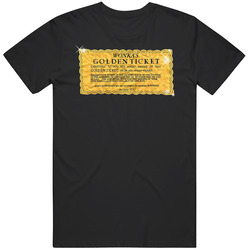 Charlie And Chocolate Factory Winning Ticket Movie Black MENS SIZE LARGE T Shirt Charlie And Chocolate Factory Winning Ticket Movie Black MENS SIZE LARGE T Shirt