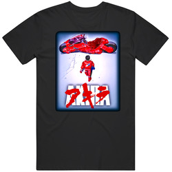 Akira Anime Cult Movie Black MENS SIZE LARGE T Shirt Akira Anime Cult Movie Black MENS SIZE LARGE T Shirt