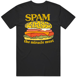 Spam The Miracle Meat Black MENS SIZE LARGE T Shirt Spam The Miracle Meat Black MENS SIZE LARGE T Shirt