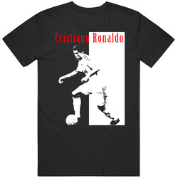 Cristiano Ronaldo Real Madrid Soccer Black MENS SIZE LARGE T Shirt Cristiano Ronaldo Real Madrid Soccer Black MENS SIZE LARGE T Shirt