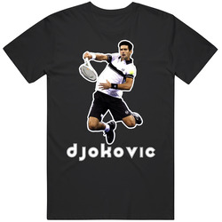 Novak Djokovic Serbia Tennis Black MENS SIZE LARGE T Shirt Novak Djokovic Serbia Tennis Black MENS SIZE LARGE T Shirt