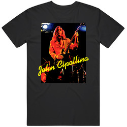 John Cipollina Guitarist Black MENS SIZE LARGE T Shirt