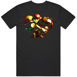 Samus Aran Metroid Prime Video Game Black MENS SIZE LARGE T Shirt Samus Aran Metroid Prime Video Game Black MENS SIZE LARGE T Shirt
