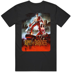 Army Of Darkness Bruce Campbell Black MENS SIZE LARGE T Shirt Army Of Darkness Bruce Campbell Black MENS SIZE LARGE T Shirt
