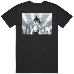Astro Boy Anime Manga Robot Super Boy Black MENS SIZE LARGE T Shirt Astro Boy Anime Manga Robot Super Boy Black MENS SIZE LARGE T Shirt