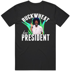 Buckwheat For President Funny Eddie Murphy Snl Host Black MENS SIZE LARGE T Shirt Buckwheat For President Funny Eddie Murphy Snl Host Black MENS SIZE LARGE T Shirt