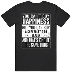 You Can't Buy Happiness Chevrolet S 10 Blazer Heart Car Lover Black MENS SIZE LARGE T Shirt You Can't Buy Happiness Chevrolet S 10 Blazer Heart Car Lover Black MENS SIZE LARGE T Shirt