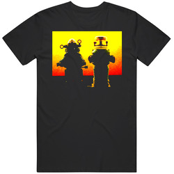 Robot Lost In Space Forbidden Planet Robby B9 Black MENS SIZE LARGE T Shirt