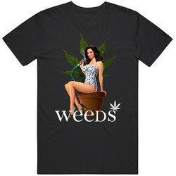 Weeds Stoners Popular Tv Show Fan Black MENS SIZE LARGE T Shirt
