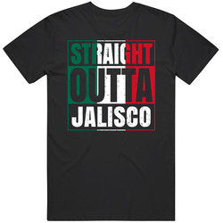 Straight Outta Jalisco Mexican City Mexico Grunge Parody Black MENS SIZE LARGE T Shirt Straight Outta Jalisco Mexican City Mexico Grunge Parody Black MENS SIZE LARGE T Shirt