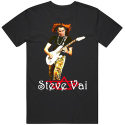 Steve Vai Guitarist Rock Black MENS SIZE LARGE T Shirt Steve Vai Guitarist Rock Black MENS SIZE LARGE T Shirt