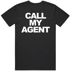 Call My Agent Funny Joke Black MENS SIZE LARGE T Shirt Call My Agent Funny Joke Black MENS SIZE LARGE T Shirt