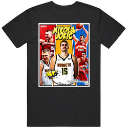 Nikola Jokic Mvp Comic Strip Black MENS SIZE LARGE T Shirt Nikola Jokic Mvp Comic Strip Black MENS SIZE LARGE T Shirt