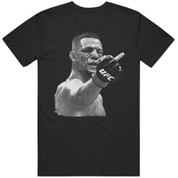 Nate Diaz Flipping The Bird Mma Fighter Fight Fan Worn Look Black MENS SIZE LARGE T Shirt Nate Diaz Flipping The Bird Mma Fighter Fight Fan Worn Look Black MENS SIZE LARGE T Shirt