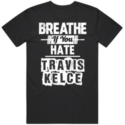 Breathe If You Hate Travis Kelce Kansas City Football Funny Black MENS SIZE LARGE T Shirt Breathe If You Hate Travis Kelce Kansas City Football Funny Black MENS SIZE LARGE T Shirt