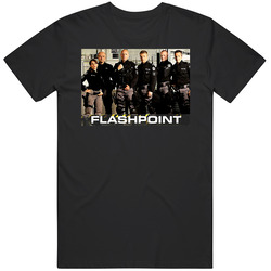 Flashpoint Tv Show Crime Police Sru Black MENS SIZE LARGE T Shirt