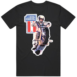 Evel Knievel Stunt Master Black MENS SIZE LARGE T Shirt Evel Knievel Stunt Master Black MENS SIZE LARGE T Shirt