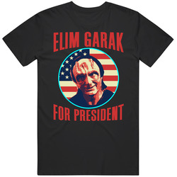 Elim Garak Star Trek For President Spy Tv Fan Black MENS SIZE LARGE T Shirt