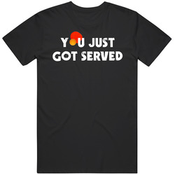 Funny You Just Got Served Ping Pong Table Tennis Black MENS SIZE LARGE T Shirt Funny You Just Got Served Ping Pong Table Tennis Black MENS SIZE LARGE T Shirt