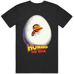 Howard The Duck 80s Movie Black MENS SIZE LARGE T Shirt Howard The Duck 80s Movie Black MENS SIZE LARGE T Shirt