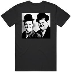 Laurel And Hardy Black MENS SIZE LARGE T Shirt Laurel And Hardy Black MENS SIZE LARGE T Shirt