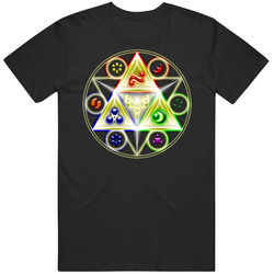 Zelda Link Triforce Black MENS SIZE LARGE T Shirt Zelda Link Triforce Black MENS SIZE LARGE T Shirt