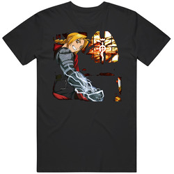 Edward Elric Fullmetal Alchemist Anime Manga Black MENS SIZE LARGE T Shirt Edward Elric Fullmetal Alchemist Anime Manga Black MENS SIZE LARGE T Shirt