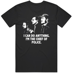 Jaws Brody Quinte And Hooper I Can Do Anything Im The Chief Of Police Movie Quotes Black MENS SIZE LARGE T Shirt Jaws Brody Quinte And Hooper I Can Do Anything Im The Chief Of Police Movie Quotes Black MENS SIZE LARGE T Shirt