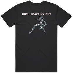 Rom Space Knight Comic Retro Black MENS SIZE LARGE T Shirt Rom Space Knight Comic Retro Black MENS SIZE LARGE T Shirt