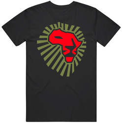 Africa Lion Power Cool Black MENS SIZE LARGE T Shirt
