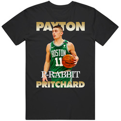 Payton Pritchard P Rabbit Boston Basketball Rookie Freshman Point Guard Hope Style Black MENS SIZE LARGE T Shirt Payton Pritchard P Rabbit Boston Basketball Rookie Freshman Point Guard Hope Style Black MENS SIZE LARGE T Shirt